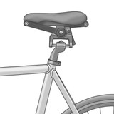 Seatylock Comfort Classic Black Bicycle Seat