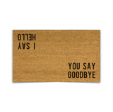 Hello, Goodbye Beatles Door Mat