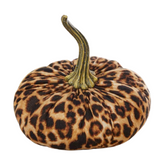 Leopard Fabric Pumpkin—Spooky Season Decor But Make It Fab