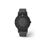 Eone Bradley Edge Watch—An Edgy Take On Eone's Innovative Bradley Timepiece Combines A Black Ceramic Face With A Charcoal Canvas Strap