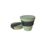 Hunu Reusable Foldable Coffee Cup—The Collapsible Cup Design Is Ideal for the Outdoors as a Backpacking Cup or for Anyone Looking for a High-Quality Reusable Cup with a Lid