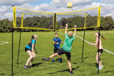 CROSSNET Four Square Volleyball Game—Beach Volleyball Meets Foursquare With This Action-Packed Outdoor Game