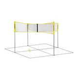 CROSSNET Four Square Volleyball Game—Beach Volleyball Meets Foursquare With This Action-Packed Outdoor Game