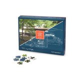 Frank Lloyd Wright Double Sided Puzzle—Complete Two Puzzling Pictures of Either Fallingwater or the Guggenheim Museum