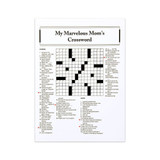 Personalized Crossword Print—Treat Your Favorite Crossword Person to a Brainteaser Made Just for Them
