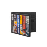 Sci-Fi Bookworm Black Leather Wallet—Venture into a World Unknown with this Wallet That Pays Homage to Literary Classics