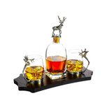 Whiskey Stag Decanter Set—Perfect for Hunters, This Is A Sophisticated Way To Serve And Enjoy Your Favorite Spirits