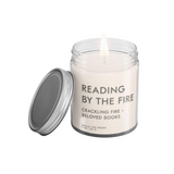 Reading By The Fire Scented Candle—This Scent Combines the Warm, Smoky Fragrance of Crackling Firewood with the Familiar Scent of Aged Paper and Leather Bindings