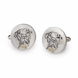 Custom Pet Portrait Cufflinks—Transform a Photo of Your Furry or Feathered Friend Into a Wearable Work of Art