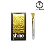 Shine 24k Gold King Size Rolling Paper—Handcrafted From 24 Karat Edible Gold, This Premium Rolling Paper Offers A Smooth, Even Burn