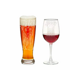 Personalized Tree Trunk Glassware Duo—A Perfect Way To Celebrate A Couple's Growth and Joy