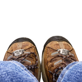 Personalized Hiking Boot Shoelace Tags—A Wearable Memento for Nature Lovers