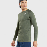 Gymshark Geo Seamless Long Sleeve T-Shirt—Add A New Level of Freedom And Focus To Your Training