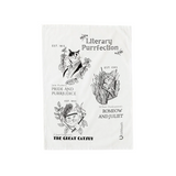 Classic Literature Cat Tea Towel—Literary Purrfection Awaits With This Delightfully Amusing Kitchen Accessory