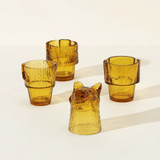 Amber Cat Stacking Glass Set—Let Your Cat-Person Flag Fly With This Four-Piece Set Of Stackable Glasses