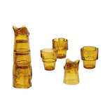 Amber Cat Stacking Glass Set—Let Your Cat-Person Flag Fly With This Four-Piece Set Of Stackable Glasses