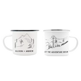 Personalized Couple Snowboarding Mug Set—A Perfect Set Of Mugs For The Boarding Boos