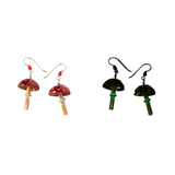 Bioluminescent Mushroom Earrings—The Shroomiest Of Shrooms Inspired These Hand-Painted Earrings That Have A Glow-In-The-Dark Surprise