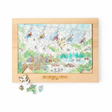 Personalized Ski & Snowboard Puzzle—A Wintery Portrait Portraying Your Family On The Mountain