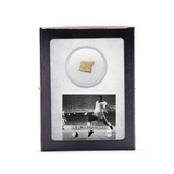 Pelé's Football Swatch Frame—Own A Piece of History With A Section From a Leather Practice Ball used by Pelé