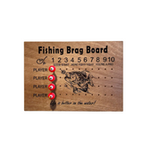 Custom Fishing Brag Board—Take A Bite Out Of Their Heart With This Board Designed To Track The True Bassmaster of The Group