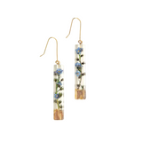 Forget-Me-Not Palo Santo Earrings—Fresh, Fragrant, and Wonderfully Preserved For Your Ears