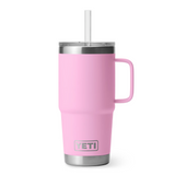 YETI Rambler 25 Oz Tumbler Power Pink Edition—A Cup Holder Friendly Mug With A Wide Straw That Handles Everything — From Smoothies To All-Day Iced Coffee