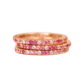 Made By Mary Pink Eternity Band Ring—Everything’s Sugar and Spice with the Brightly Varied Shades of This Pink CZ Ring