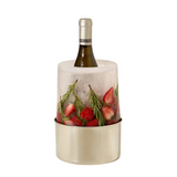 Artful Ice Mold Bottle Chiller—Craft A Tabletop Centerpiece That Will Wow Your Guests—And Keep Your Wine Bottle Chilled For Hours