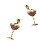 Baublebar Espresso Yourself Earrings—These Earrings Are Crafted with Gold Plating and Dainty Multicolored Stones to Resemble Your Favorite Go-To Martini