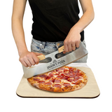 Personalized Pizza Rocker Cutter—Crafted For Precision, This Rocker Features a Razor-Sharp Stainless Steel Blade That Effortlessly Cuts Through Your Favorite Pizza