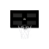 Reigning Champ West 4th Mini Basketball Hoop—Made from Sturdy Perforated Steel, This Premium Hoop Includes a Black Leather Ball and Endless Jams