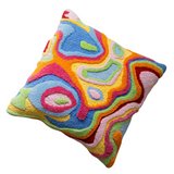 Yaya & Co. Bellows Organic Cotton Abstract Throw Pillow—Including Colors Like Bubblegum Pink, Periwinkle Blue, And Light Yellow, This Maximalist Throw Pillow Can Transform Any Space