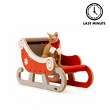 Pettopia Cat Christmas Sleigh Scratching Post—A Festive Way for Your Cat to Slay, This Sled is Perfect for the Holidays