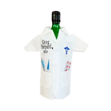 Custom Doctor Wine Bottle Coat—Celebrate Their White Coat With Some White Wine or Their Spirit of Choice