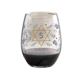 Spirit of Hanukkah Personalized Wine Glass—Celebrate the Festival of Lights With These Personalized Glasses Featuring Your Family's Name