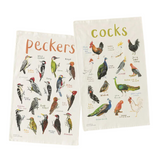 Fowl Language Tea Towels - Peckers & Cocks—These Punny Tea Towels—Covered In Fowl Language And Bird Illustrations—Add Cheek And Giggles To Your Kitchen Routine
