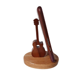 Wooden Guitar Phone & Table Stand—A Beautifully Crafted Accessory That Merges Musical Charm With Practical Functionality