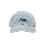 Clare V. Light Denim Cìao Dad Hat—Look Like a Celebrity in Disguise with This Distressed Cap