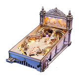 Pinball Machine DIY Building Kit—This Intricate 3D Puzzle Assembles Into A Fully Functional Pinball Machine With The Addictive Action Of The OG Arcade Game