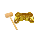 Chocolate Golden Video Game Controller Hammer Smash Kit—Super Smash Your Way Into Their Heart With a Sweet Gift That Has a Secret Inside
