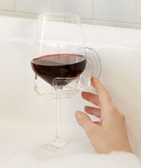 The SipCaddy—The Original Bath & Shower Cupholder for Wine Glasses