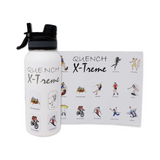 Extreme Sports Bucket List Travel Water Bottle—Whether You're Into Rafting, Skydiving, Snowboarding, Surfing, Or Any Other Adrenaline-Pumping Activity, There's A Sticker To Represent Your Passion