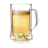 Huckberry Whiskey Peaks Double Wall Beer Stein—Featuring Raised Topographic Impressions, Inspired By The World's Top Peaks, This Glass Will Keep You Sipping On The Rocks