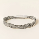 12-String Guitar Woven Bracelet—Authentic Electric Guitar Strings Are Woven Together to Create a Sophisticated Bracelet That Still Knows How to Rock Out