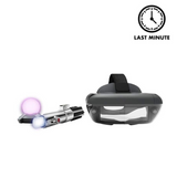 Star Wars: Jedi Challenges AR Headset with Lightsaber Controller and Tracking Beacon—An Immersive Augmented Reality Experience for Fans of the Iconic Franchise