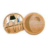 Star Wars Death Star Circo Cheese Board and Knife Set—This Charcuterie Board Set Features a Circular Design Inspired by the Iconic Death Star and Crafted From Durable Parawood for a Sturdy