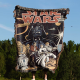 Star Wars Hand Woven Blanket—Embodying the Very Essence of the Epic Space Opera, This Blanket Is a Masterful Tapestry That Recounts Tales of Jedi and Sith
