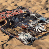 Star Wars Hand Woven Blanket—Embodying the Very Essence of the Epic Space Opera, This Blanket Is a Masterful Tapestry That Recounts Tales of Jedi and Sith