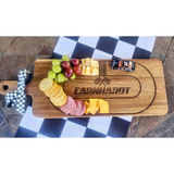 Race Track Personalized Charcuterie Board—Rev Up Your Entertainment with a Board Customized with your Favorite Driver or your Family Name